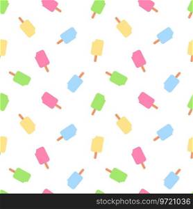 Ice cream pattern seamless background Royalty Free Vector