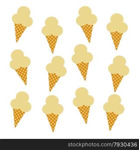 ice cream pattern set theme vector art illustration. ice cream pattern