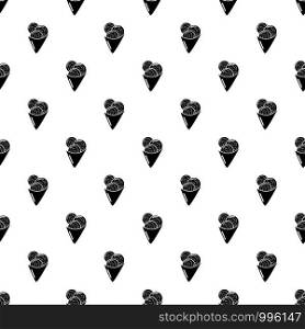 Ice cream pattern vector seamless repeating for any web design. Ice cream pattern vector seamless