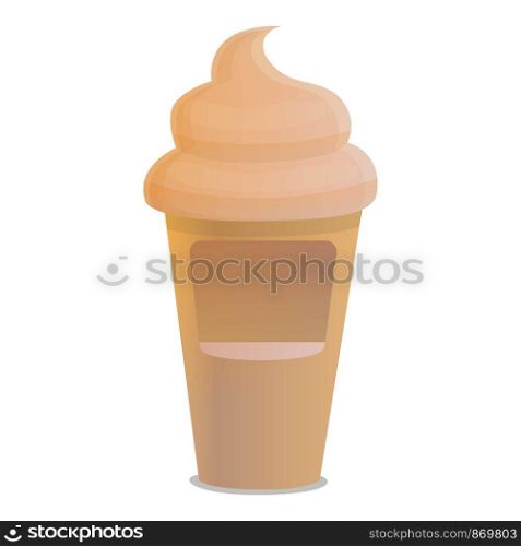 Ice cream shop icon. Cartoon of ice cream shop vector icon for web design isolated on white background. Ice cream shop icon, cartoon style