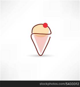 Ice-cream simple icon