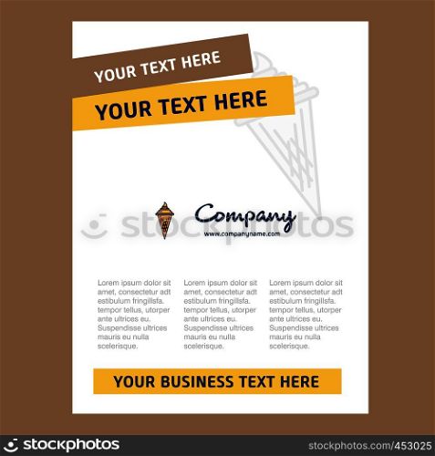 Ice cream Title Page Design for Company profile ,annual report, presentations, leaflet, Brochure Vector Background
