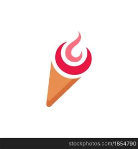 Ice Cream Vector icon design illustration Template
