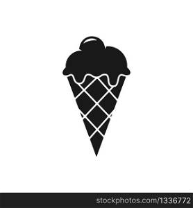 ice cream vector icon in trendy flat design