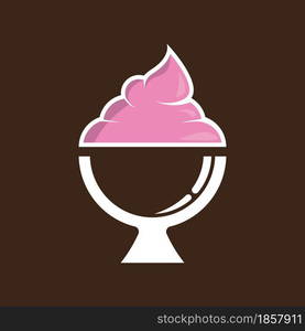 Ice cream vector logo icon design