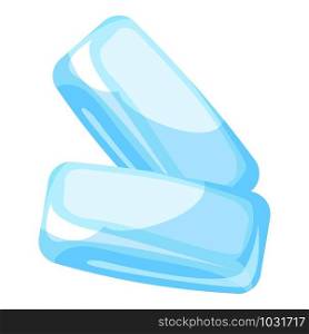 Ice gum pads icon. Cartoon of ice gum pads vector icon for web design isolated on white background. Ice gum pads icon, cartoon style