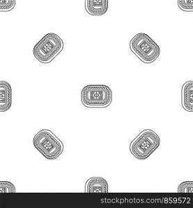 Ice hockey arena pattern seamless vector repeat geometric for any web design. Ice hockey arena pattern seamless vector
