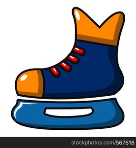 Ice hockey skates icon. Cartoon illustration of ice hockey skates vector icon for web design. Ice hockey skates icon, cartoon style