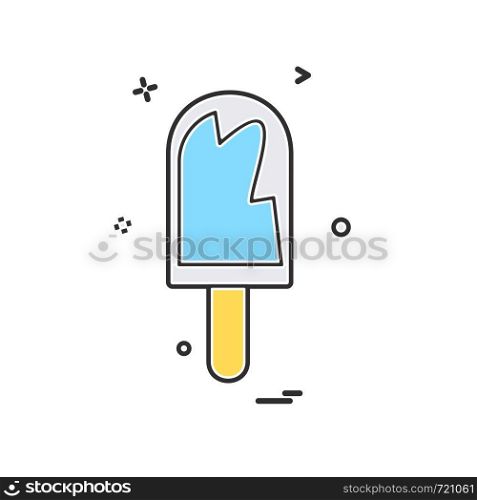 Ice lolly icon design vector
