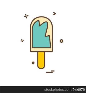 Ice lolly icon design vector