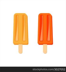 Ice Lolly Icon Vector Art Illustration. Ice Lolly Icon