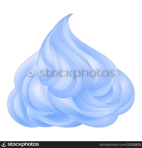 Ice meringue icon cartoon vector. Cream cake. Decoration creme. Ice meringue icon cartoon vector. Cream cake
