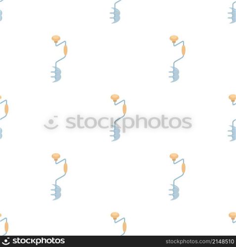 Ice screws for winter fishing pattern seamless background texture repeat wallpaper geometric vector. Ice screws for winter fishing pattern seamless vector