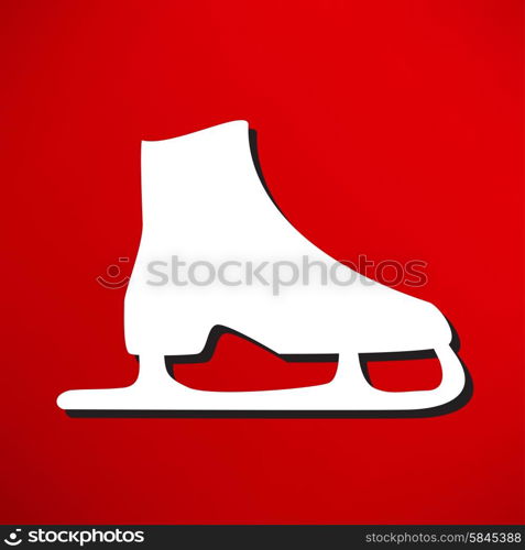 ice skates vector symbol