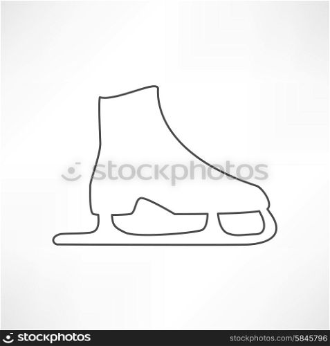 ice skates vector symbol