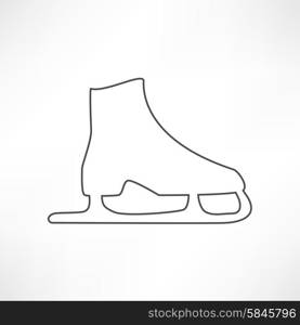 ice skates vector symbol