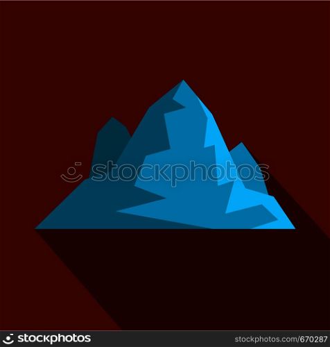 Iceberg icon. Flat illustration of iceberg vector icon for web. Iceberg icon, flat style.