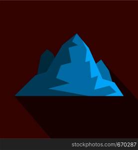 Iceberg icon. Flat illustration of iceberg vector icon for web. Iceberg icon, flat style.