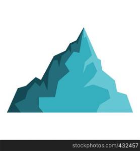 Iceberg icon flat isolated on white background vector illustration. Iceberg icon isolated