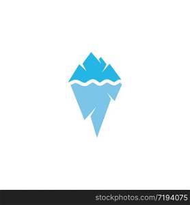 Iceberg vector illustration icon design template