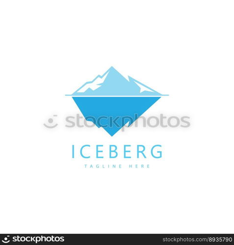 Iceberg vector illustration icon design template