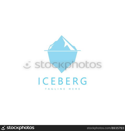 Iceberg vector illustration icon design template