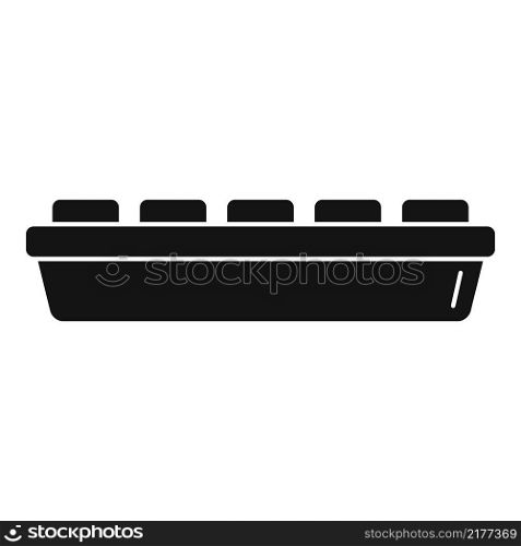 Icebox icon simple vector. Ice cube tray. Water container. Icebox icon simple vector. Ice cube tray