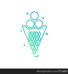 Icecream icon design vector