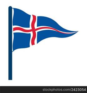 iceland flag icon vector illustration design