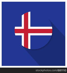 Iceland independence day design vector