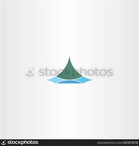 iceland logo sign mountain vector design