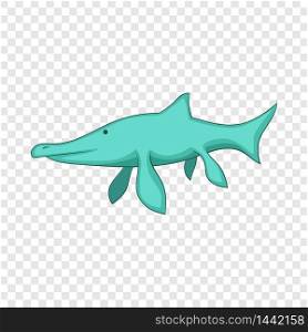 Ichthyosaur icon. Cartoon illustration of ichthyosaur vector icon for web. Ichthyosaur icon, cartoon style