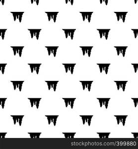 Icicles pattern. Simple illustration of icicles vector pattern for web. Icicles pattern, simple style