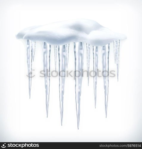 Icicles, vector object