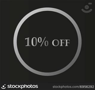 icon 10% off