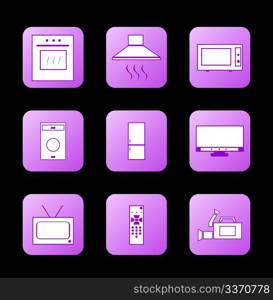Icon appliances. Vector