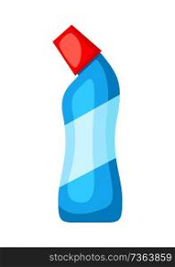 Icon bottle of spray means for washing. Illustration solated on white background.. Icon bottle of means for washing.