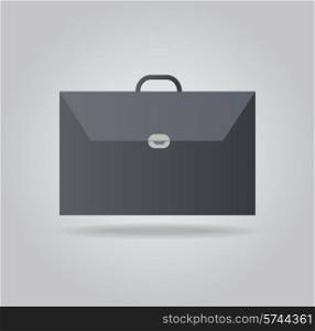 Icon business briefcase black