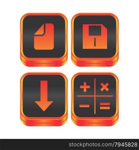 icon button theme vector graphic art design illustration