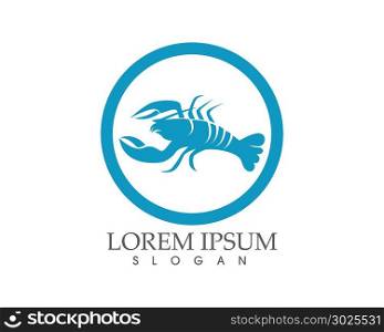 Icon crayfish. Lobster