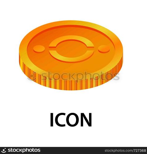 Icon currency icon. Isometric illustration of icon currency vector icon for web. Icon currency icon, isometric style