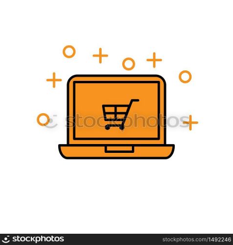 Icon e commerce template for web or corporate