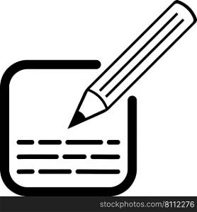 Icon edit write text entry with pencil square box