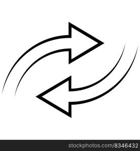 Icon exchange change replace, switch return reverse trade arrow barter logo