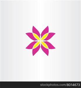 icon flower abstract vector symbol sign logo