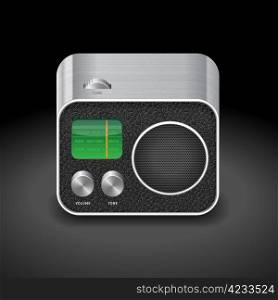Icon for radio. Vector illustration.