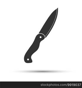 icon for the knife. simple vector illustration for websites, apps and theme design. Flat style.