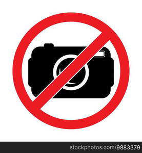 icon forbidden to take pictures,vector illustration symbol design