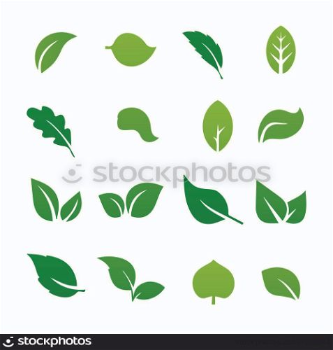 icon green Tree leaf ecology vector