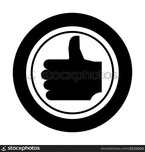 Icon Hand Thumb Up shape. Gambling symbol, object. Vector illustration isolated. Icon Hand Thumb Up shape. Gambling symbol, object. Vector illustration